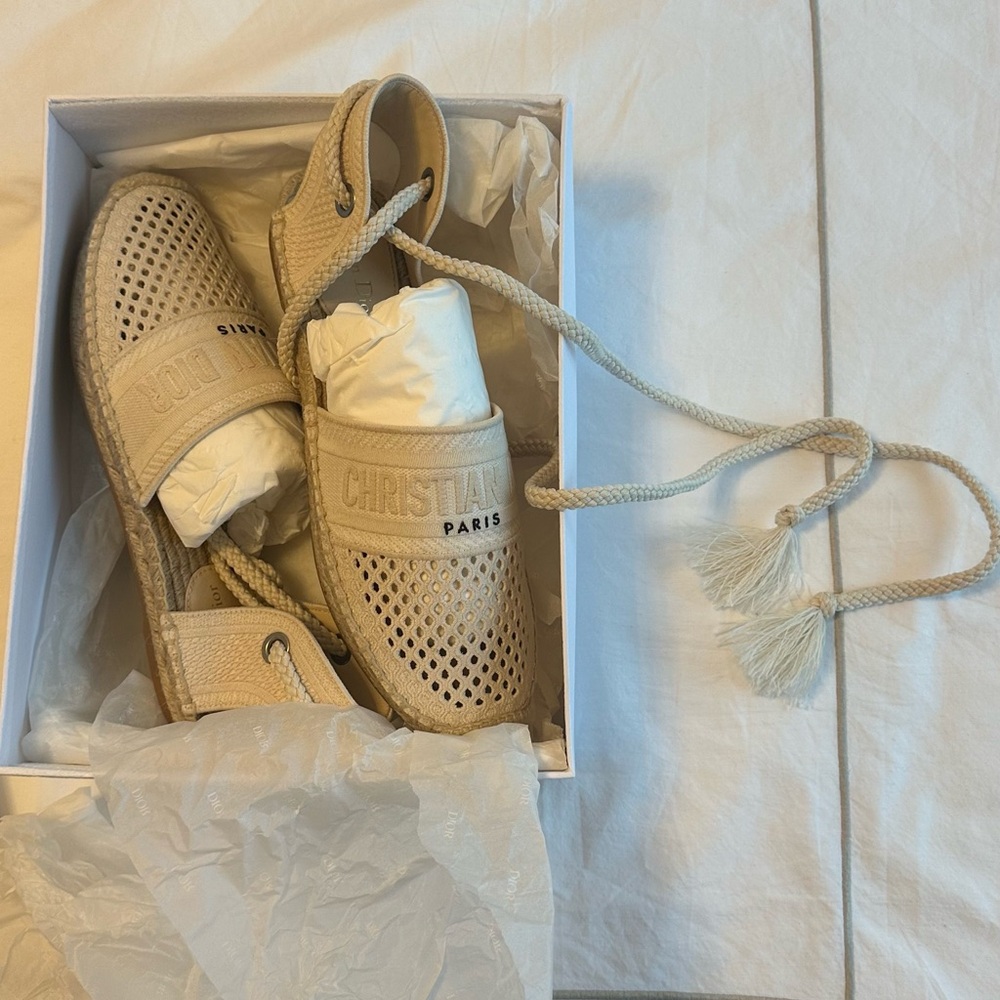 Dior Espadrille with Ties